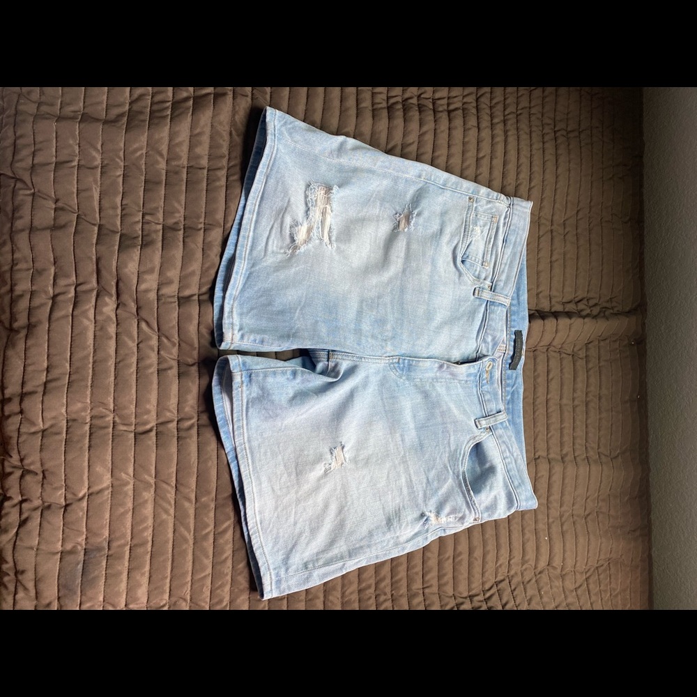 Ripped Jean Shorts